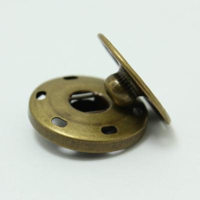 China dry cleaning BRASS METAL FOR LEATHER JACKET FLAT BREAK BUTTON/SEW ON SNAP BUTTON for sale