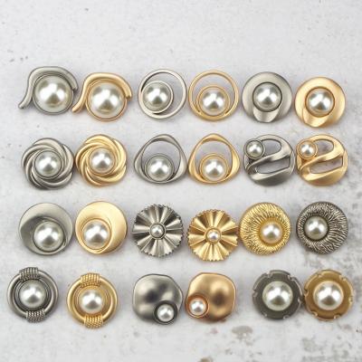 China Custom Metal Back 17mm/19mm Gold Buckle Custom Dry Cleaning Denim Hat Leg Button Garment For Jeans for sale