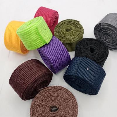 China New Product Elastic Polypropylene Webbing Strap Plain Weave Webbing Custom for sale