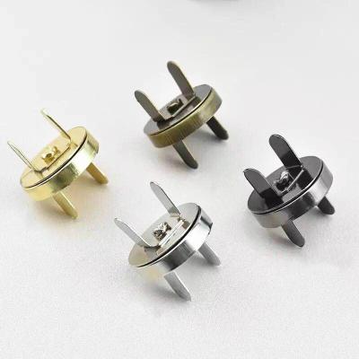 China Viable Skillful Fabrication Flatback Around Strong Snap Magnet Metal Magnetic Button For Clothing for sale