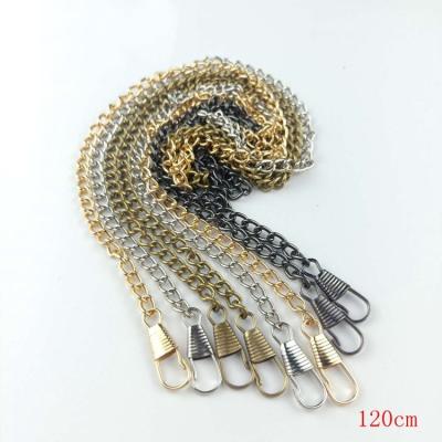 China Metal Women Coins Accessories Hardware Purse Purse Alloy Bag Chain Chain 60/100/110/120cm for sale