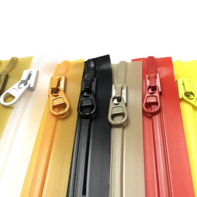 China Excellent Quality Waterproof Eco-friendly Nylon Zipper Leakproof Toothless Track Zipper for sale