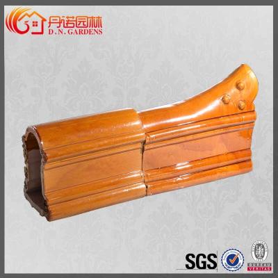 China Ceramic Decorative Clay Ridge Tiles Classical Glazed Buddhist Temple Dragon Ridge Tiles for sale