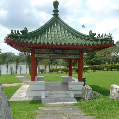 China Hexagonal Wooden Pavilion Gazebo 2.6m Prefab Chinese Small Wooden Garden Gazebo for sale