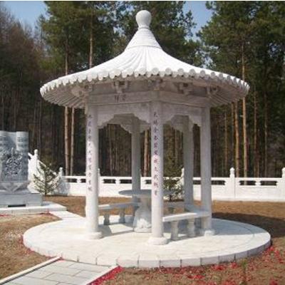 Китай Customize Outdoor Marble Gazebo Hand Making White Grey продается