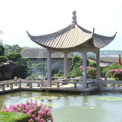 Китай Outdoor Garden Hand Carved Natural Marble Stone Pavilion Chinese Style продается