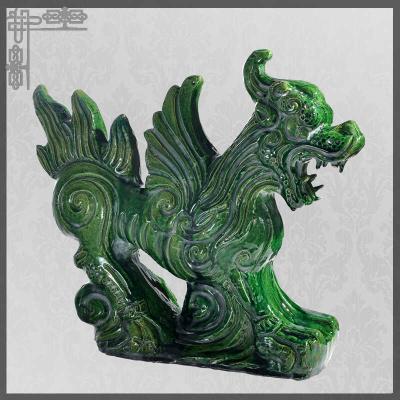 China SGS Garden Building Chinese Kylin Ornament Chinese Porcelain Figures Waterproofing Te koop