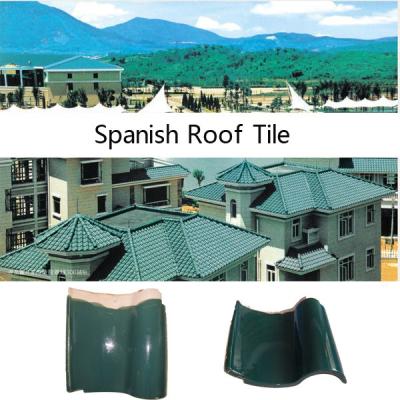 Κίνα Green Glazed Modern Spanish Style Terracotta Interlocking Roof Tiles προς πώληση