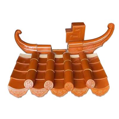 China Traditional Chinese Ceramic Roof Tiles Handcrafted Clay Weather Resistant Timeless Elegance for sale