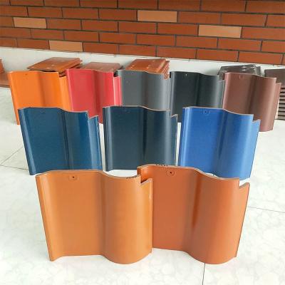 China Spanish S-Shaped Ceramic Roof Tile Various Colors Durable Material for Residential and Commercial Roof for sale