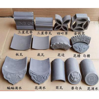 China Weatherproof Grey Clay Roof Tiles 180*180mm Classic Appeal with Superior Performance for sale