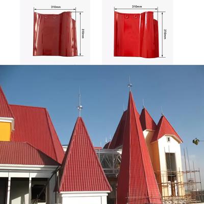 China Spanish S Style Interlocking Ceramic Roof Tiles Quality Ceramic Red For Aesthetic Roofs for sale