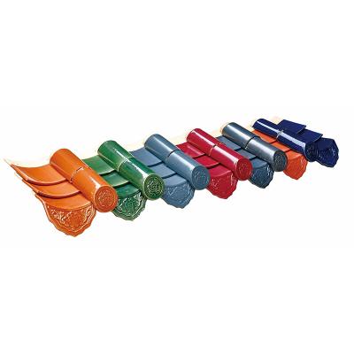 China Premium Glazed Chinese Temple Roof Tile Rich Colors Aesthetic Enhancements for sale