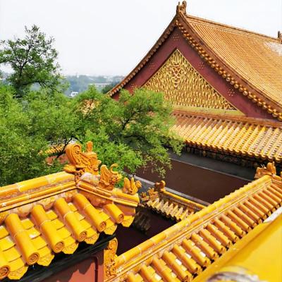 China Buddhist Temple Yin Yang Tile Roof Ancient Chinese Style Roof Tiles for sale