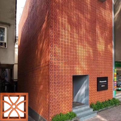 China Terracotta Jali block decorative tiles exterior wall building brick for sale