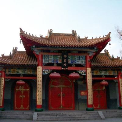 China Wholesale Yellow classical roof tiles ceramic Chinese shrine in Australia for sale