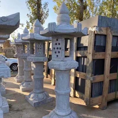 China Marmeren Grey Outdoor Stone Lantern Japanese-Tuin Natuurlijke Oppervlakte Te koop