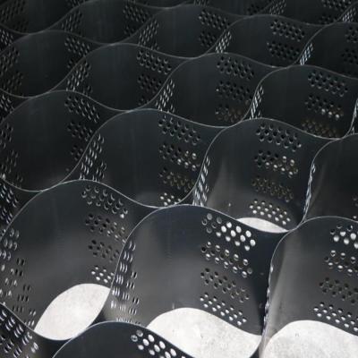 China Textured HDPE Geocell Plastic For Ground Reinforcement Slop Protection 100mm 150mm for sale