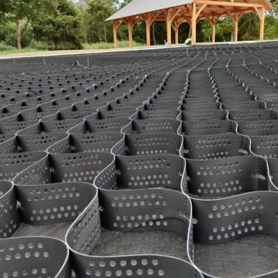 China Oxidation Resistance Ground Grid Geocell For Road Construction 150mm 445mm for sale