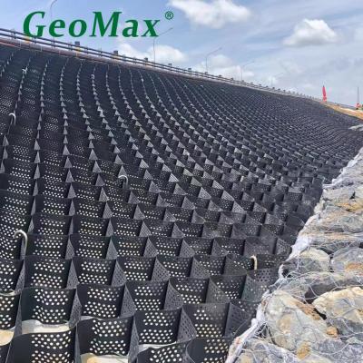 Cina Geocell nero HDPE 150mm altezza 356mm Spazio di saldatura per rivestimenti di pendenza Rivestimento di discarica Industria pesante in vendita