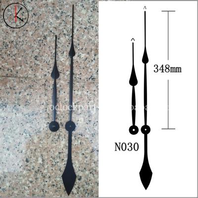 China Wall Clock 348mm Long Teardrop Shape Black Aluminum Clock Hands For Clock for sale