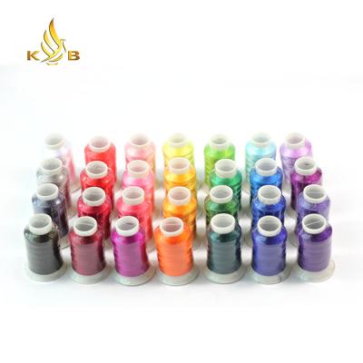 China Low Shrinkage 100% Polyester Embroidery Thread 500 Meters For Home Embroidery Machine for sale