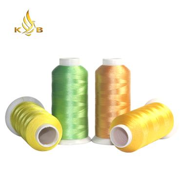 China Sustainable New Pattern Dyed 100% Rayon Embroidery Thread 120D/2 For Embroidery Machine for sale