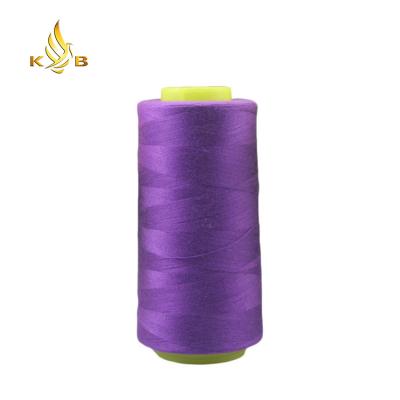 China Low Shrinkage Stock 100% Polyester Sewing Thread With Various Colors For Sewing Machine for sale