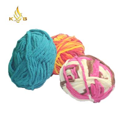 China Anti-pilling china fancy yarn polyester chenille yarn chenille fabric for knitting for sale