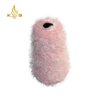 China High quality 100% dyed feather anti-pilling polyester feather yarn knitting yarn fancy yarn for weaving for sale