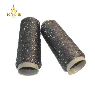 China Anti-pilling Fancy Polyester Yarn Customized Sequin Yarn Yarn For Knitting for sale