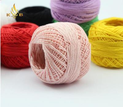 China High tenacity 100% mercerized pearl cotton yarn for crochet for sale