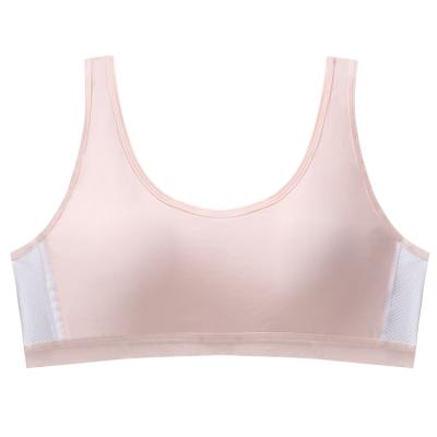 China Factory Wholesale Seamless Breathable Free Size Children's Bra Young Girls Bra With Sponge for sale