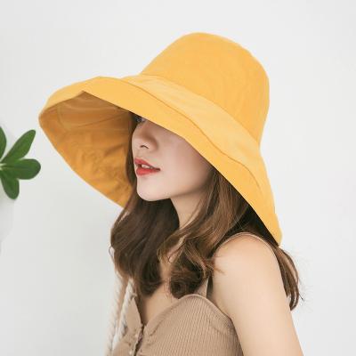 China Japanese Sun Block Summer Big Eaves Sun Outdoor Foldable Unisex Fisherman Hat for sale