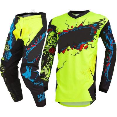 China Anti-UV Motorcycle Racing Tank Top Pants Motorcycle Motocross Suit Mountain Bike Offroad Gear Set Men's Kits for sale