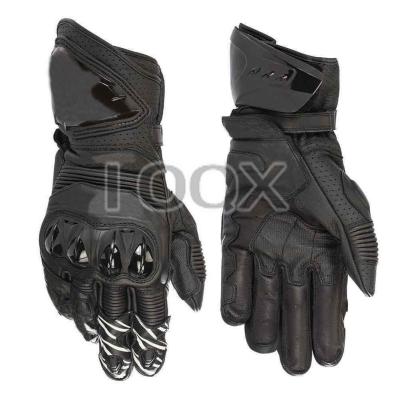 China New Full Finger Black Leather R3 Long Long Gloves Whip Cross-country Motorcycle Anti-Drop Gloves for sale