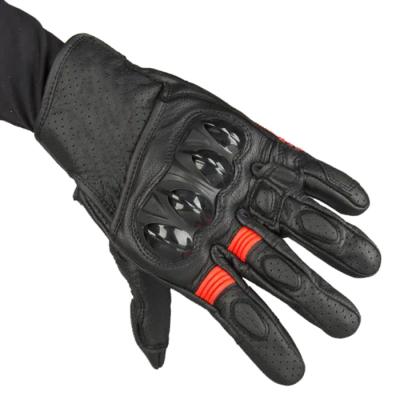 China RED Full Finger Motorbike Motocross Bike Downhill Offroad Motorcycle Downhill Men's Leather Gloves for sale