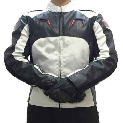 China Men Anti-UV Leather Trim Motorcycle Jacket Moto Gear Jacket Alpine Protective Black Racing Oxford Apparel Motorbike Jackets for sale