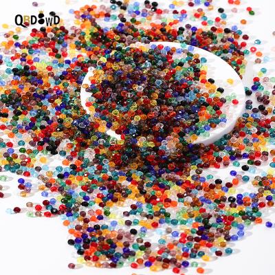 China Wholesale OEM/ODM Crystal Stained Crystal Beads 1/2/3/4/6/8mm AB Faceted Glass Seed Beads Loose Beads For DIY Handmade for sale