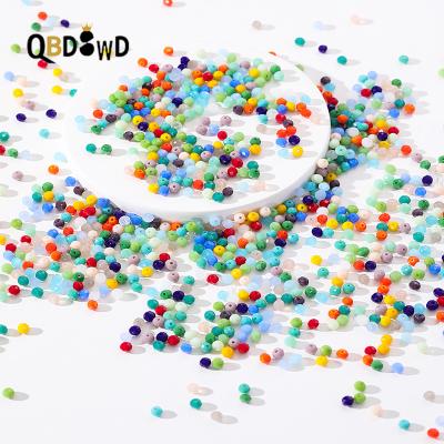 China OEM/ODM Wholesale Crystal Faceted Glass Beads 1/2/3/4/6/8mm Crystal Beads For Jewelry Making DIY for sale