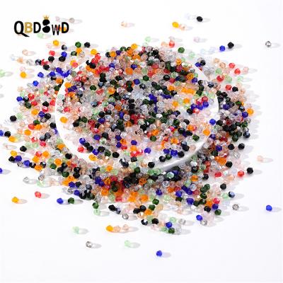 China OEM/ODM 4mm Crystal Colored Faceted Glass Beads Faceted Seed Beads Crystal Beads For DIY Jewelry Making for sale