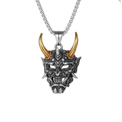 China Durable Wholesale Mens Hip Hop Carnival Party Halloween Ghost Bead Necklace Punk Pendants For Necklaces for sale