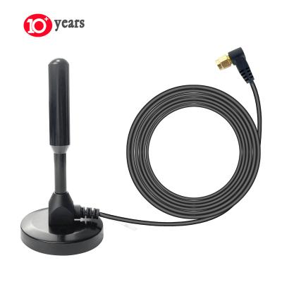 China External Mount Magnetic Bass Sucker Antenna 690-2700MHz GSM GPRS 3G 4G WiFi Omni Directional Receiver ABS HDTV With SMA-Male Plug for sale