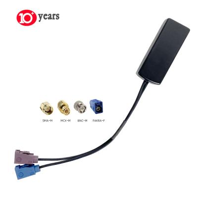 China 1575 42mhz Car Patch 4G LTE GNSS Patch Mount BDS Glonass GPS 42mhz Cheap External High Gain Active Aerial Magnetic Combo Antenna Fakra 70*23*10mm for sale