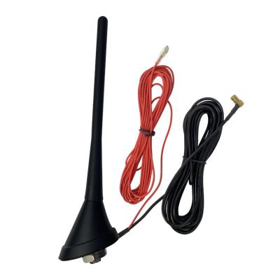 China Hot Selling ABS+Metal Decoration Universal Car Roof Top Digital Radio Signal Outdoor DAB Car Aerial Antenna for sale