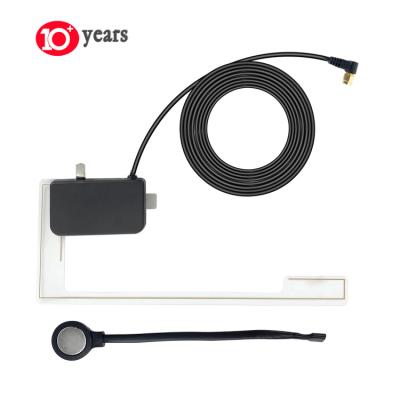 China ABS+Metal OEM ODM Digital Radio Fm Primary Element Mount Car DAB Glass Antenna With SMA-M F Right Angle Connector for sale