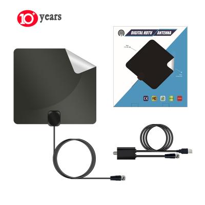 China Long Range Signal Booster Local TV Channels 4K 1080P Amplified Coaxial Cable Digital HDTV Indoor TV Dish And Antenna ANT-HD-17-1-A for sale