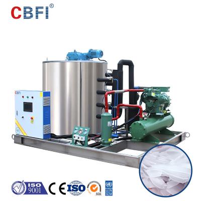 China Industriële die 10 Ton Flake Ice Machine Water voor het Directe Koelen van Voedsel wordt gekoeld Te koop