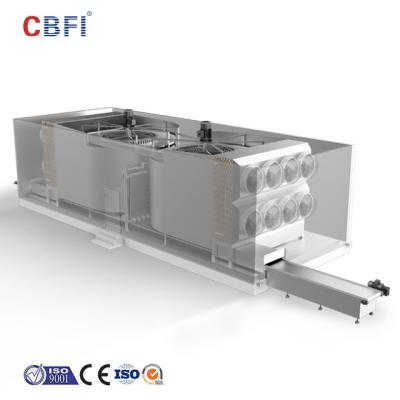 China Correia modular ou máquina de congelação rápida de aço inoxidável do congelador IQF da espiral da correia para a faixa de peixes da galinha da carne à venda