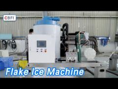 5 Tons Flake Ice Machine Seawater Stainless Steel For Seafood Processing